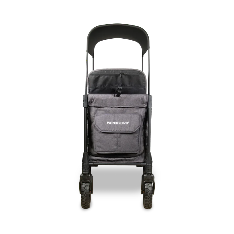 Wonderfold - W2 Luxe Pro Double Seater Stroller Wagon(Charcoal Gray)