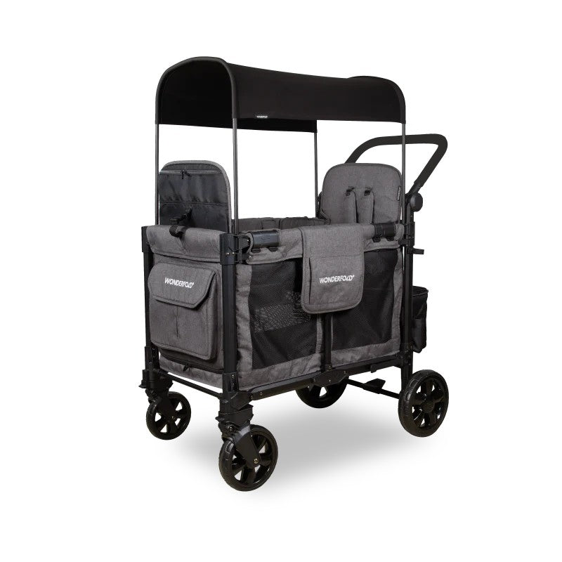 Wonderfold - W2 Elite Pro Double Seater Stroller Wagon (Charcoal Gray)