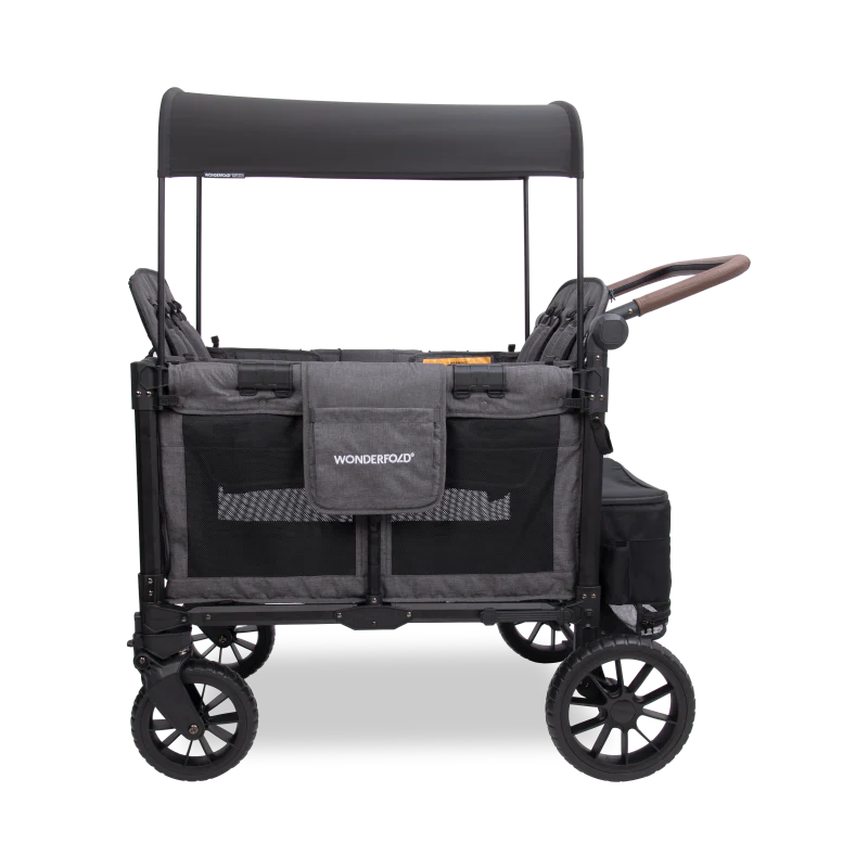 Wonderfold  - W4 Luxe Pro 4-Seater Stroller Wagon (Charcoal Gray)