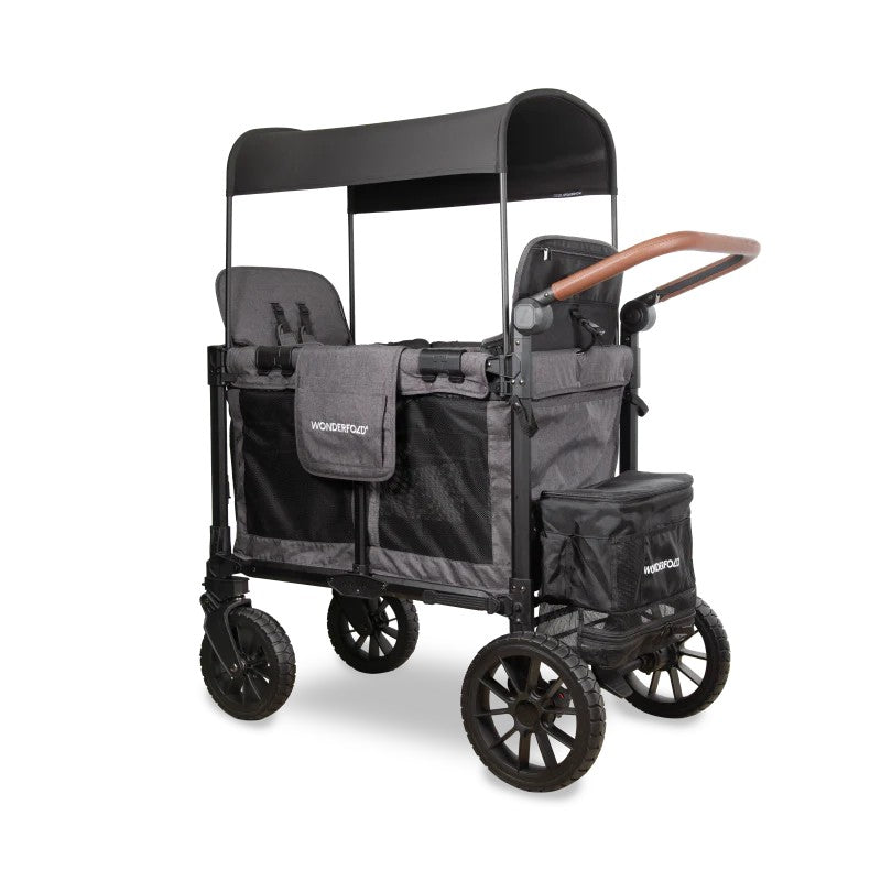 Wonderfold  - W4 Luxe Pro 4-Seater Stroller Wagon (Charcoal Gray)