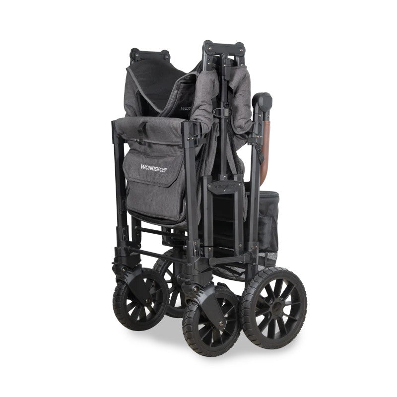 Wonderfold  - W4 Luxe Pro 4-Seater Stroller Wagon (Charcoal Gray)