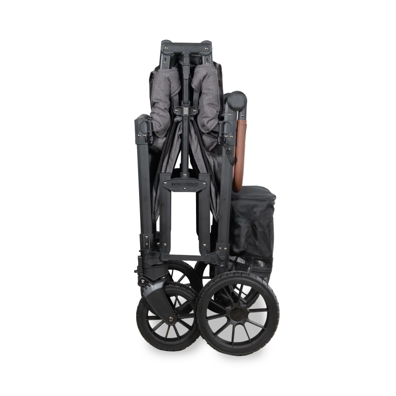 Wonderfold - W2 Luxe Pro Double Seater Stroller Wagon(Charcoal Gray)