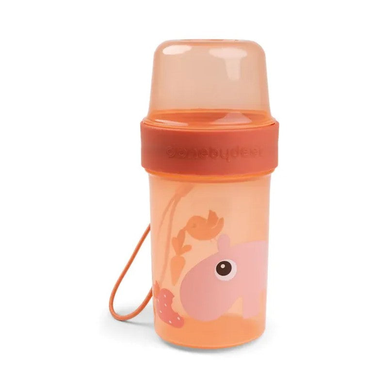 Done by Deer - Ozzo To go 2-way snack container (L size, Papaya)