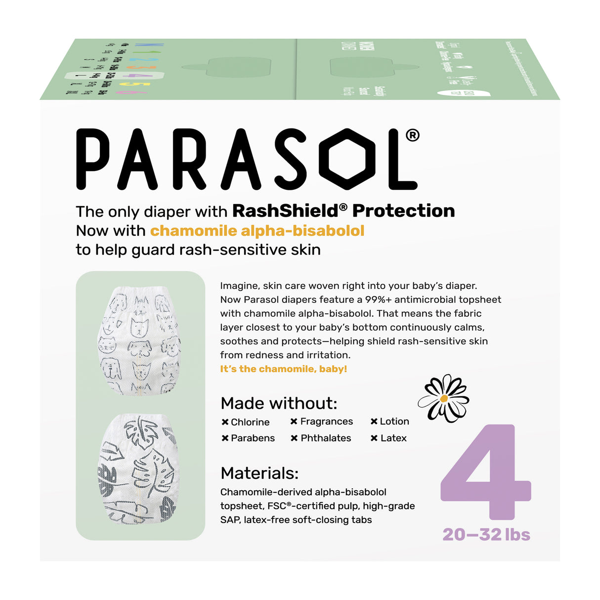 Parasol - Clear+Dry™ Natural Diapers
