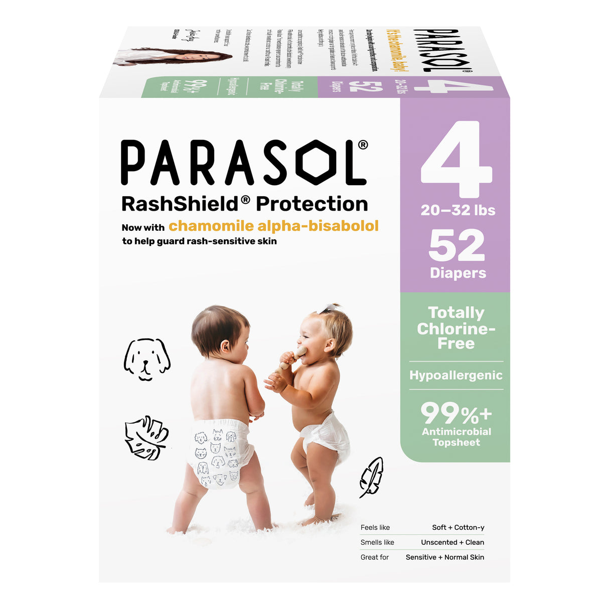 Parasol - Clear+Dry™ Natural Diapers