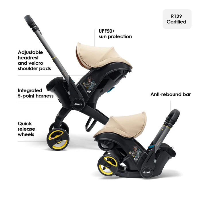 Doona I - 嬰兒車連汽車安全座椅 (沙色)