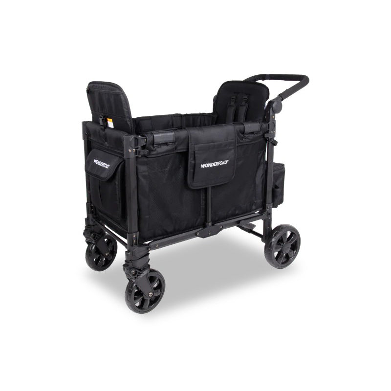 Wonderfold - W2 Elite Pro Double Seater Stroller Wagon (Jet Black)