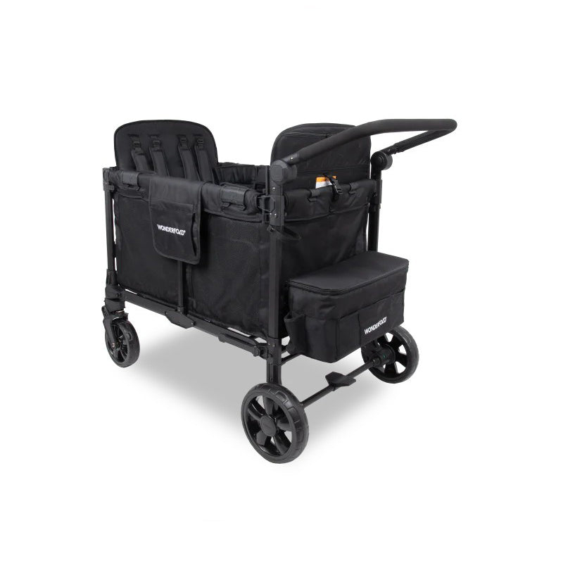 Wonderfold - W4 Elite Pro 4-Seater Stroller Wagon (Jet Black)