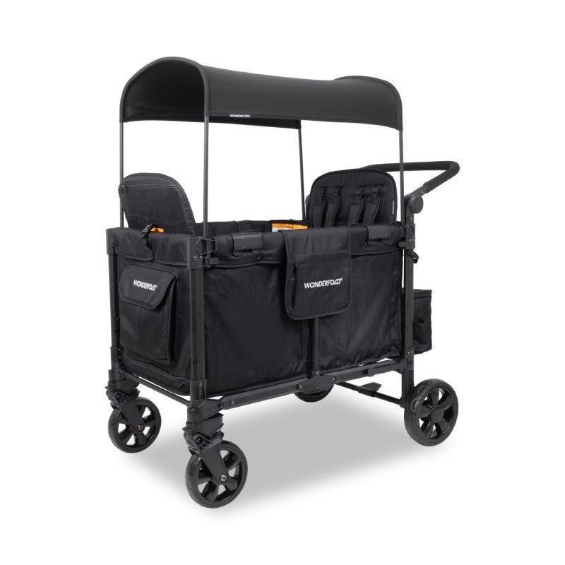 Wonderfold - W4 Elite Pro 4-Seater Stroller Wagon (Jet Black)
