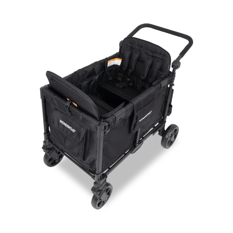 Wonderfold - W4 Elite Pro 4-Seater Stroller Wagon (Jet Black)