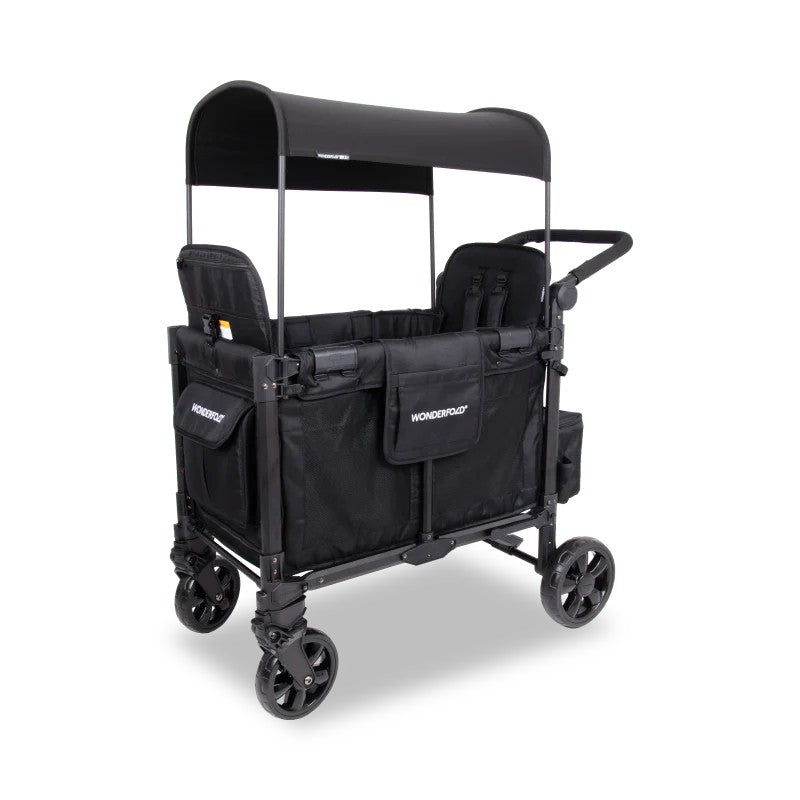 Wonderfold - W2 Elite Pro Double Seater Stroller Wagon (Jet Black)