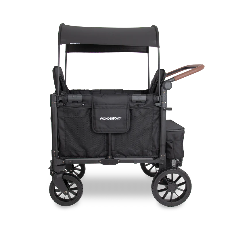 Wonderfold - W2 Luxe Pro Double Seater Stroller Wagon(Jet Black)