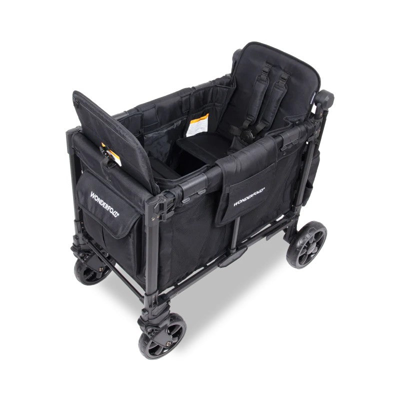 Wonderfold - W2 Elite Pro Double Seater Stroller Wagon (Jet Black)