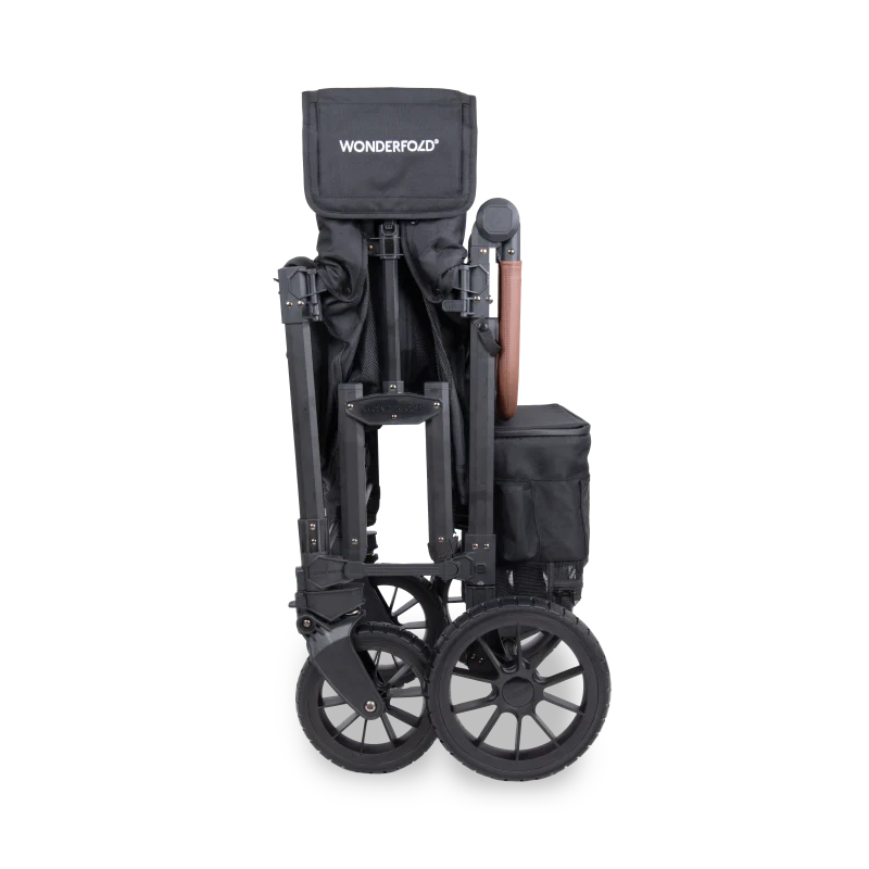 Wonderfold - W2 Luxe Pro Double Seater Stroller Wagon(Jet Black)