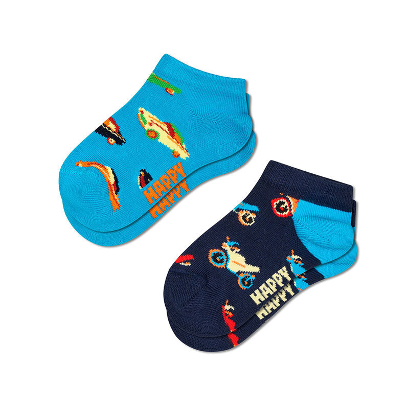 Happy Socks - 兒童襪 2件套 汽車
