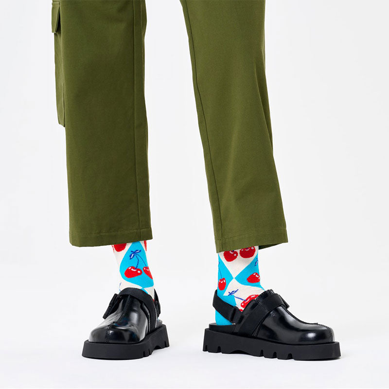 Happy Socks - 成人襪 櫻桃菱形(36-40)