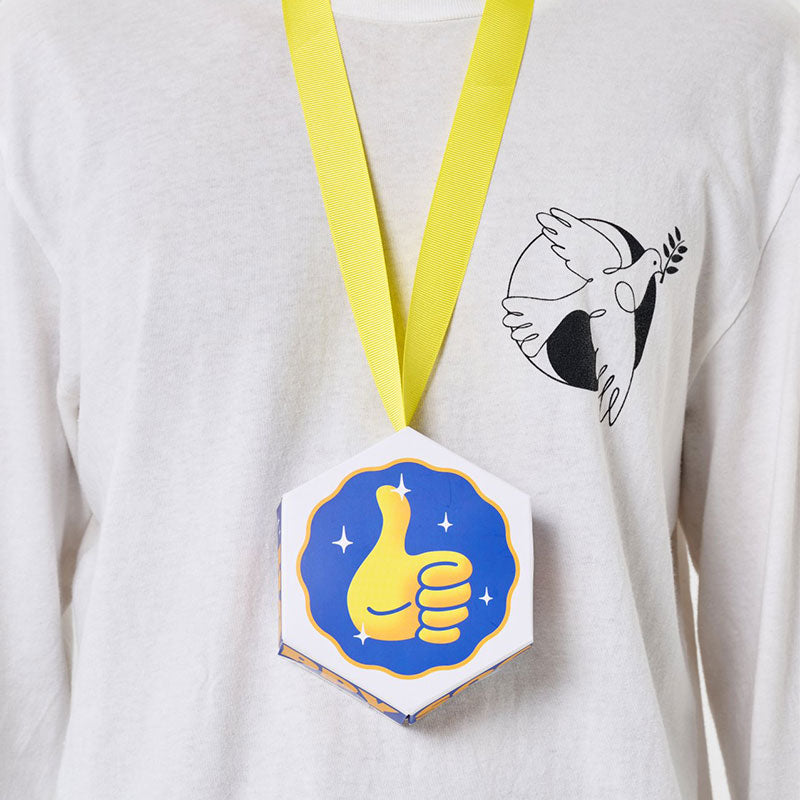 Happy Socks - 成人襪禮盒裝 獎牌1件套