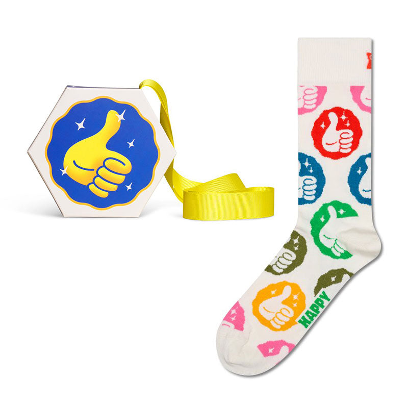 Happy Socks - 成人襪禮盒裝 獎牌1件套