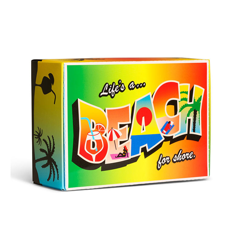 Happy Socks - 成人襪禮盒裝 海灘生活 2件套