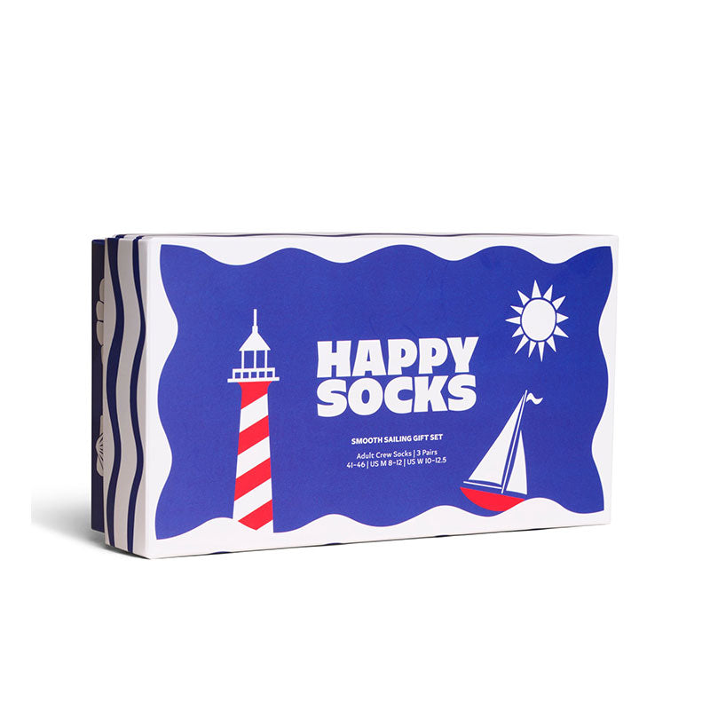 Happy Socks - 成人襪禮盒裝 一帆風順 3件套