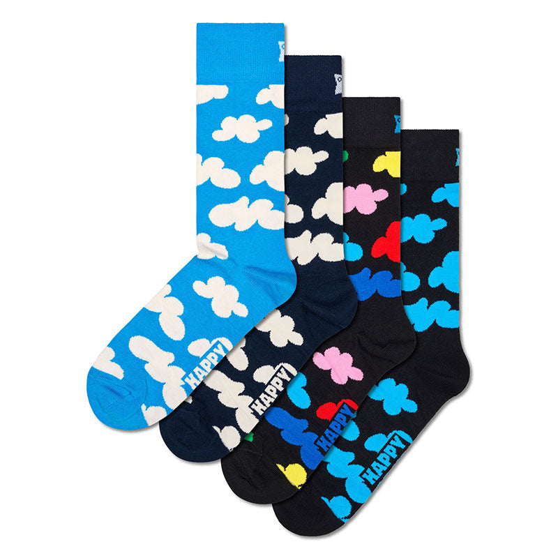 Happy Socks - 成人襪禮盒裝 多雲 4件套