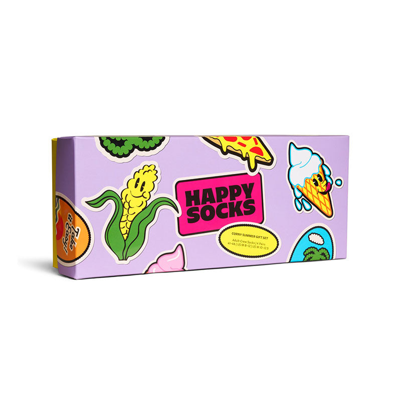 Happy Socks - 成人襪禮盒裝 Corny 夏季 4件套