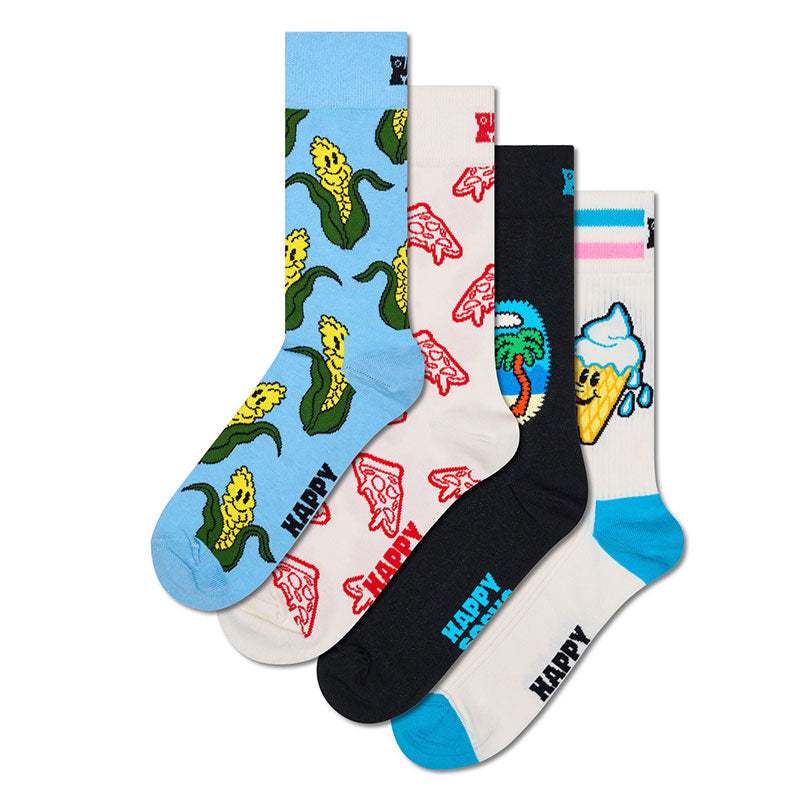 Happy Socks - 成人襪禮盒裝 Corny 夏季 4件套