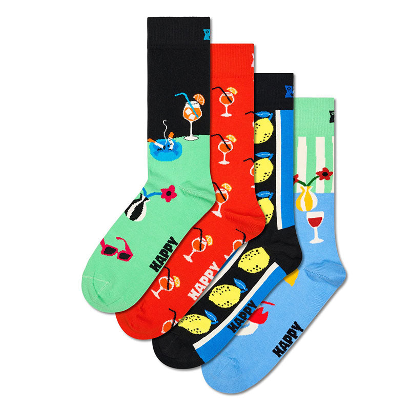 Happy Socks - 成人襪禮盒裝 精美晚餐 4件套