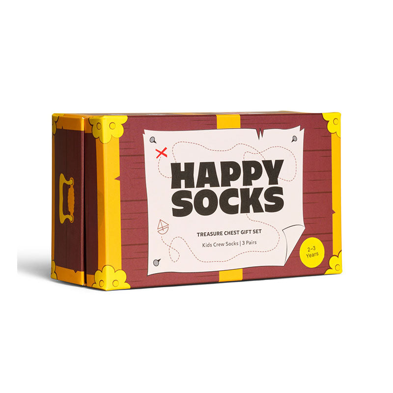 Happy Socks - 兒童襪禮盒裝 寶箱 3件套