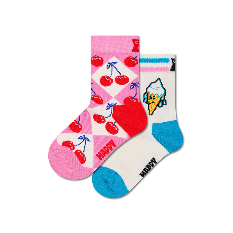 Happy Socks - 兒童襪禮盒裝 冰淇淋 2件套