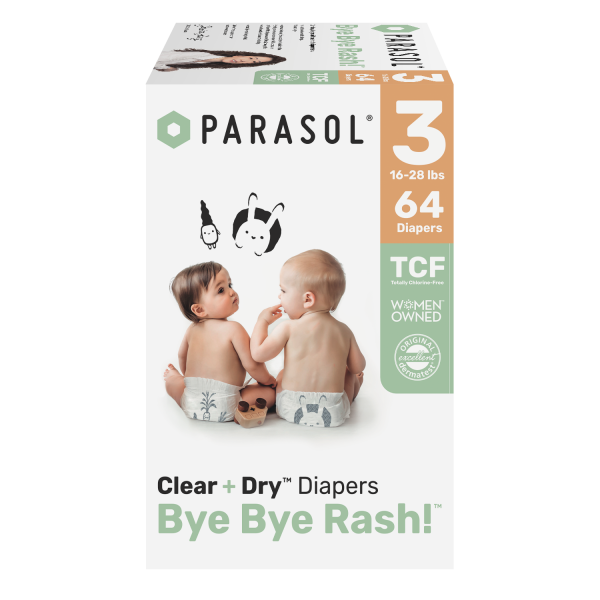 Parasol - Clear+Dry™ Natural Diapers Size 3/M - 32x2pcs
