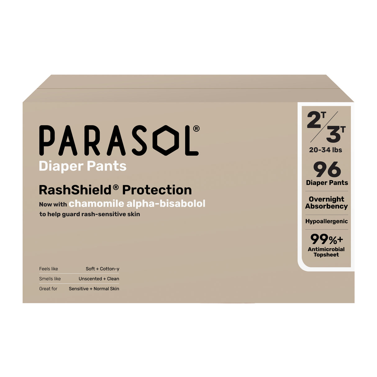 Parasol - Clear+Dry™ Natural Diaper Pants Size 4/L - 48x2pcs