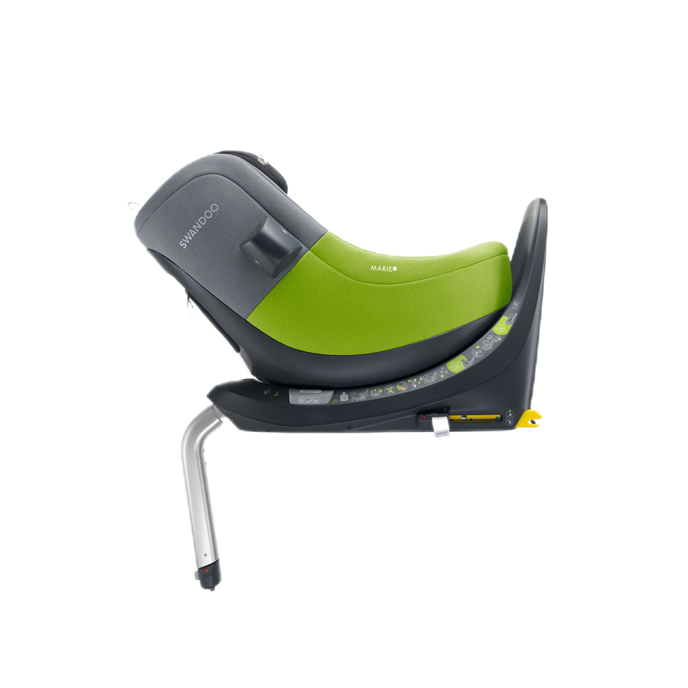 Swandoo - Marie5 i-Size 0-4 years 360° Rotating Child Car Seat(Lime Sesame Grey)
