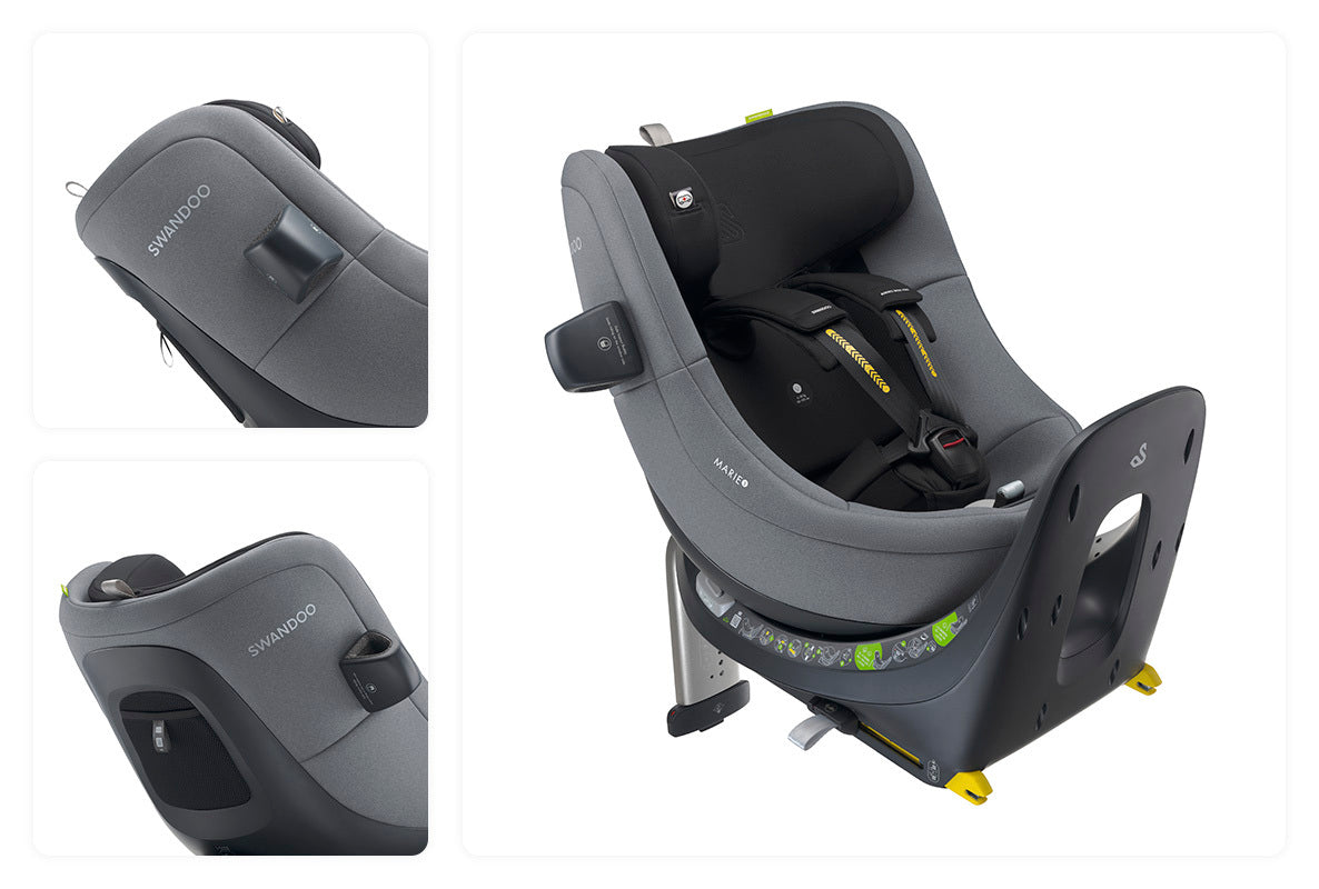 Swandoo - Marie5 i-Size 0-4歲 360°旋轉安全座椅(芝麻灰)