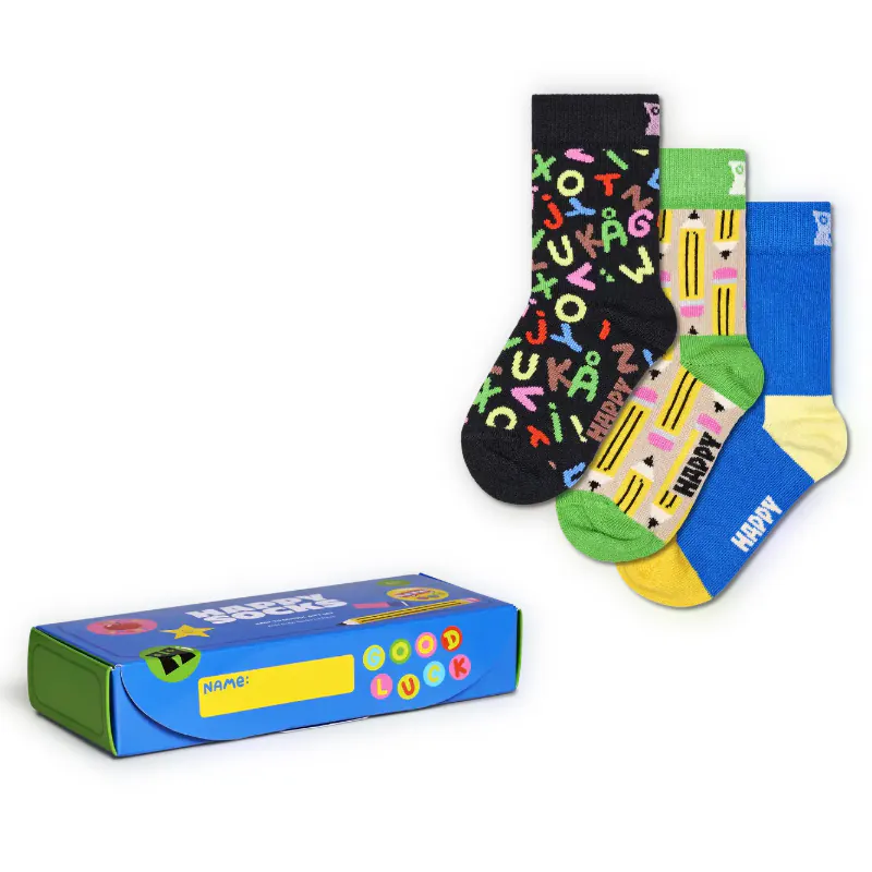 Happy Socks - Kids 3-Pack Back To School Gift Set