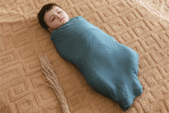 Little Somethings - Muslin柔軟嬰兒紗巾 (星空藍)