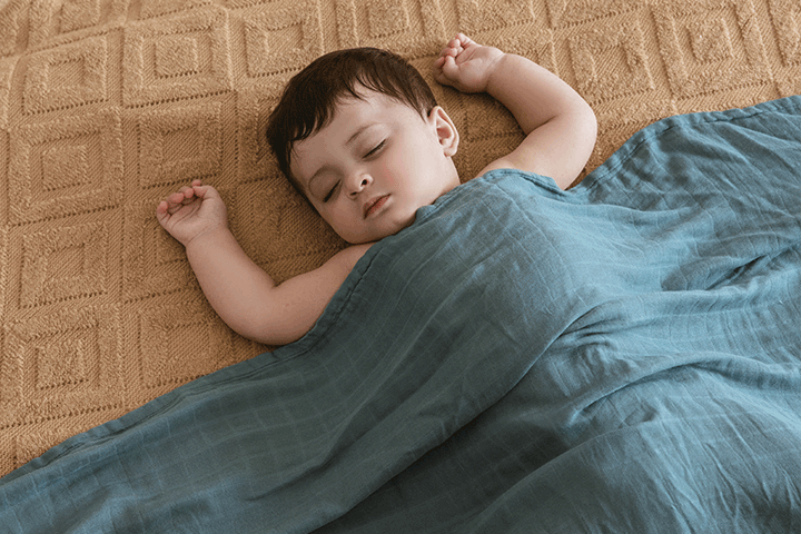 Little Somethings - Muslin柔軟嬰兒紗巾 (星空藍)