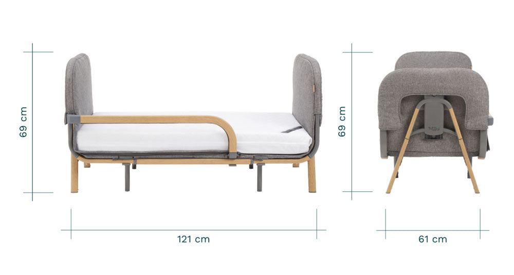 Tutti Bambini - CoZee XL 兒童床及沙發擴展包 (121cm x 61cm) (不能單獨使用,需另備有 CoZee XL 基本號) (2盒部件)