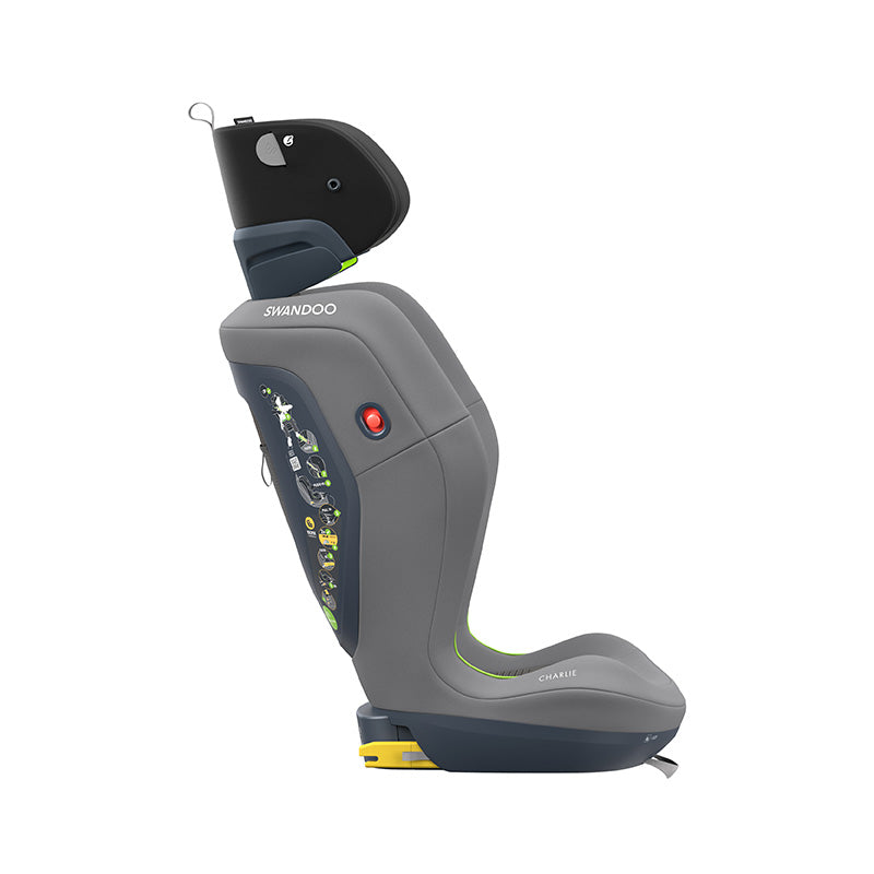 Swandoo - Charlie i-Size 增高型3-12歲兒童安全座椅(芝麻灰)【立即預訂!約10個工作天出貨】