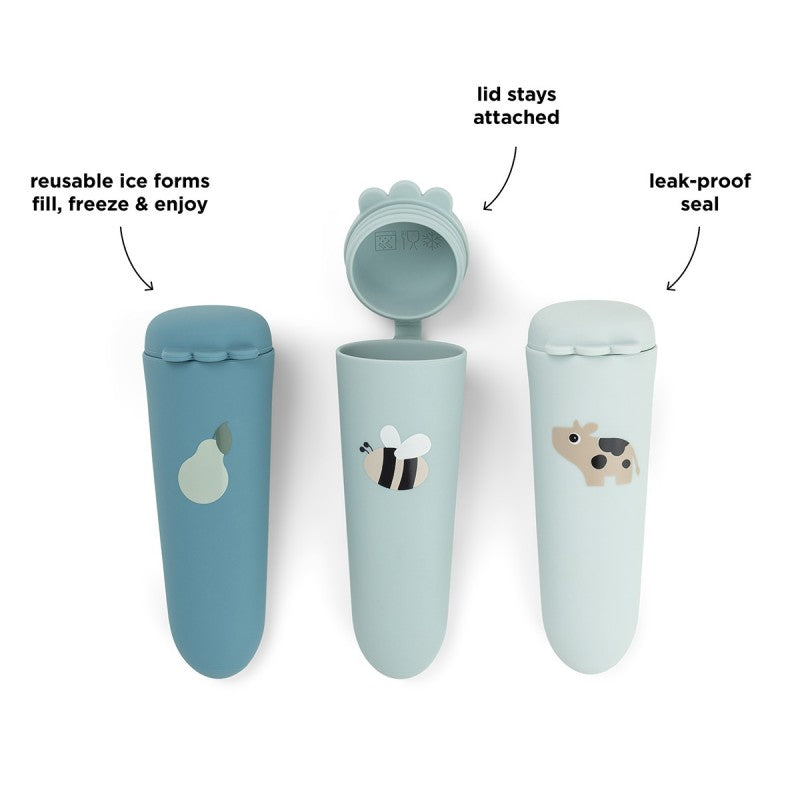 Done by Deer - Silicone ice pops 3-pack Tiny farm