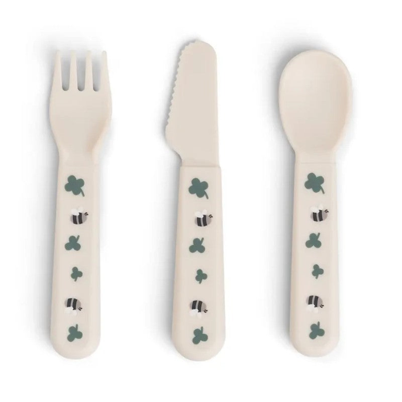 Done by Deer - Foodie cutlery set Tiny farm Sand