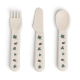 Done by Deer - Foodie cutlery set Tiny farm Sand - DBD1156769