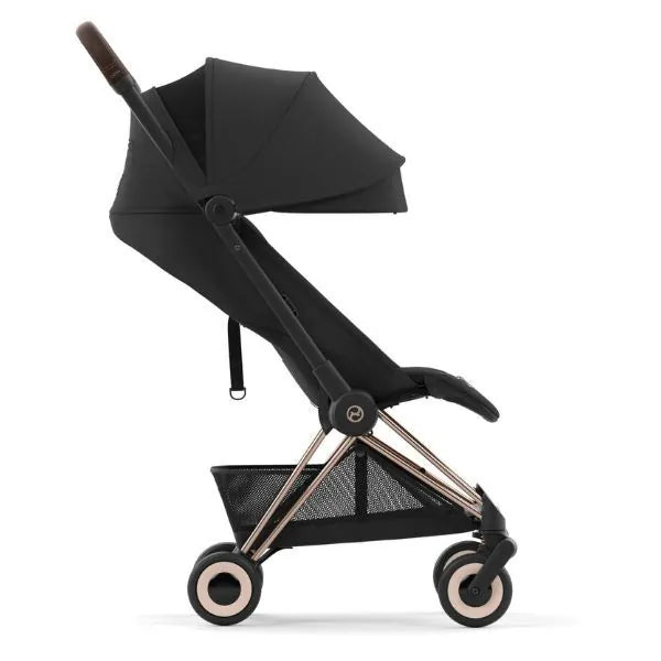 Cybex -  Coya 便攜嬰兒車(玫瑰金車架)(棕黑色)