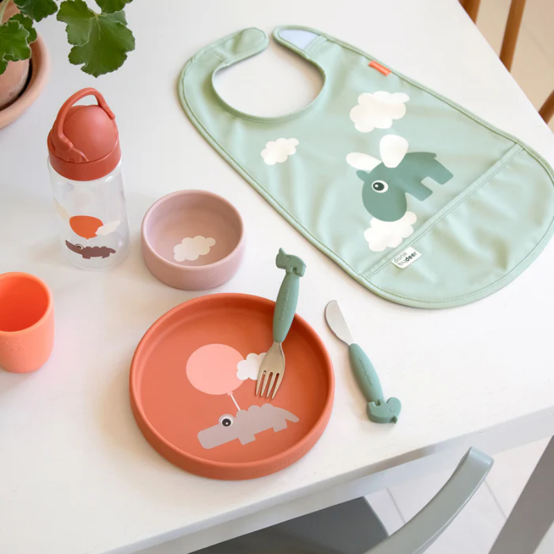 Done by Deer - Happy clouds魔術貼口水肩 (綠色)