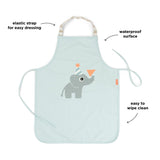 Done by Deer - 兒童防水圍裙 慶典 藍色