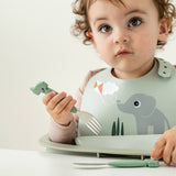 Done by Deer - 矽膠口水肩Playground 綠色