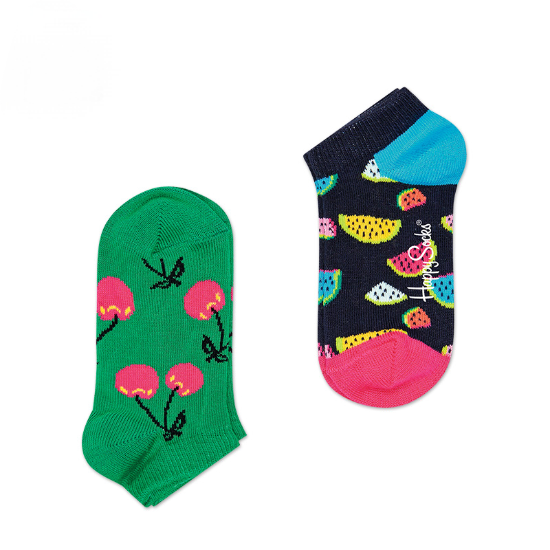 Happy Socks - 兒童襪 2件套 櫻桃+西瓜(12-24個月)