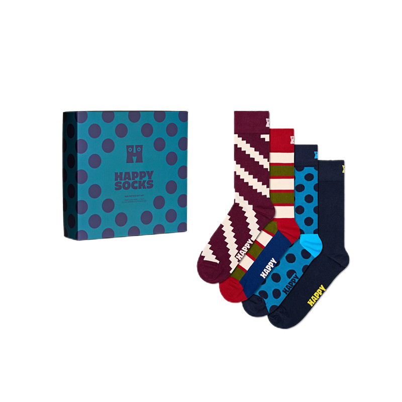 Happy Socks - 成人襪新復古禮盒裝