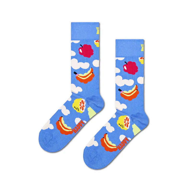 Happy Socks - 成人襪 水果雲 (藍色)