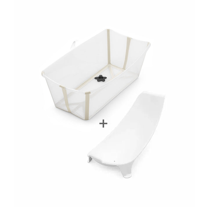 Stokke® Flexi Bath® Bundle Tub with Newborn Support (Sandy Beige, Gift Box)